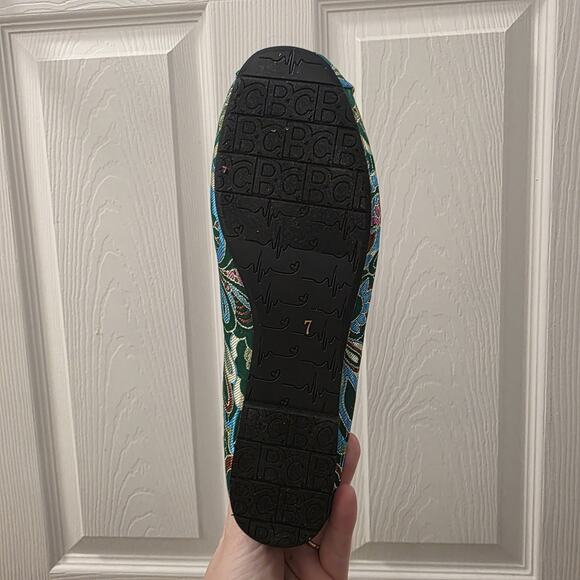 BC Footwear Anthropologie Green Mary Jane Somebody New Ballet Flats Size 7 - Picture 8 of 10